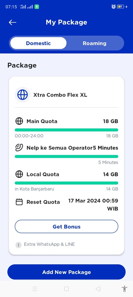 arimuhammad88's tweet photo. Barusan isi paket Xtra Combo Flex XL 33 GB, local quota yg masuk kurang 1 GB. Kok bisa sih @myXL @XLAxiata_Tbk ? Biasanya gak kayak gini. https://t.co/ULbtdDJ4ts