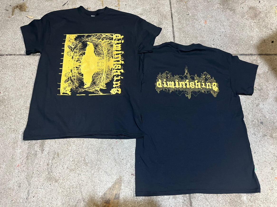 DIMINISHING (@diminishingband) on Twitter photo The first DIMINISHING shirt, with alternate elements from The Unnamable, coming off the presses at Disorder Design Co. right now. Preorders/sizes will be up this week, but message us in the meantime if you want us to hold one.
<a href="/anticorpmusic/">Anti-Corp Music</a> #diminishing #anticorporatemusic The first DIMINISHING shirt, with alternate elements from The Unnamable, coming off the presses at Disorder Design Co. right now. Preorders/sizes will be up this week, but message us in the meantime if you want us to hold one.
<a href="/anticorpmusic/">Anti-Corp Music</a> #diminishing #anticorporatemusic