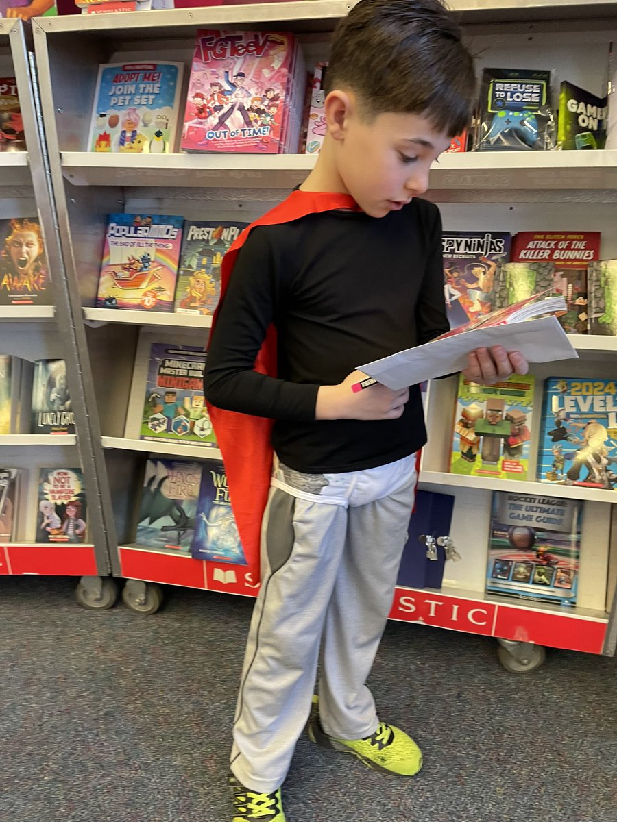 Sighting: Captain Underpants book shopping at the @OSchool4 @Scholastic book fair. #booklove