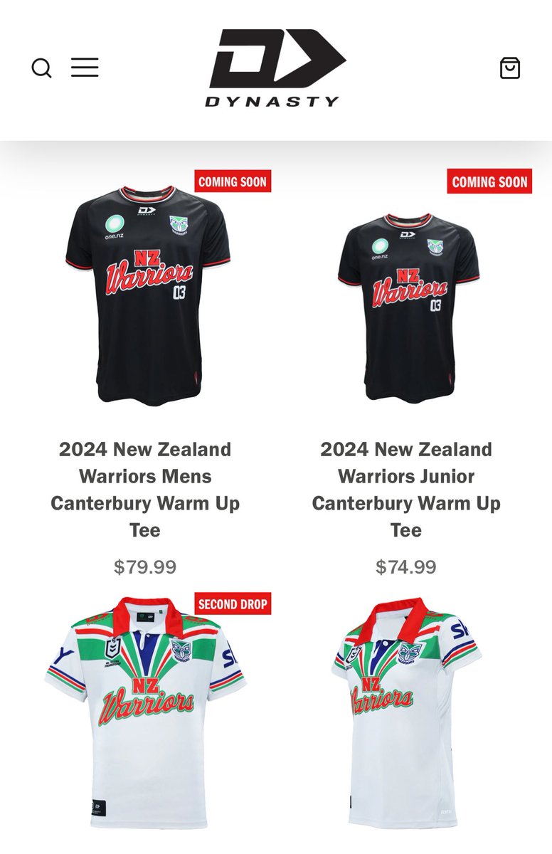 How to Merch 101. 
How to look after your fans 101. 

<a href="/NZWarriors/">One NZ Warriors</a> ❤️🖤🔥