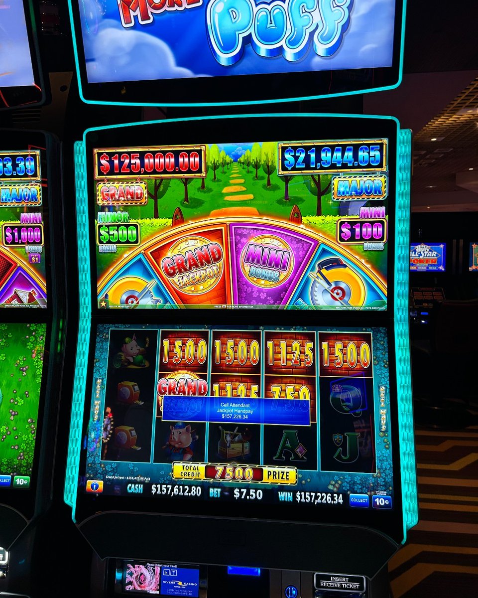 WinBigRivers's tweet photo. โญ BIG WIN โญ
$157,612.80 #JACKPOT ๐ฎ ๐ #HuffnMorePuff
Gambling problem? Call 1-800-Gambler https://t.co/iuQcOvh5Kk