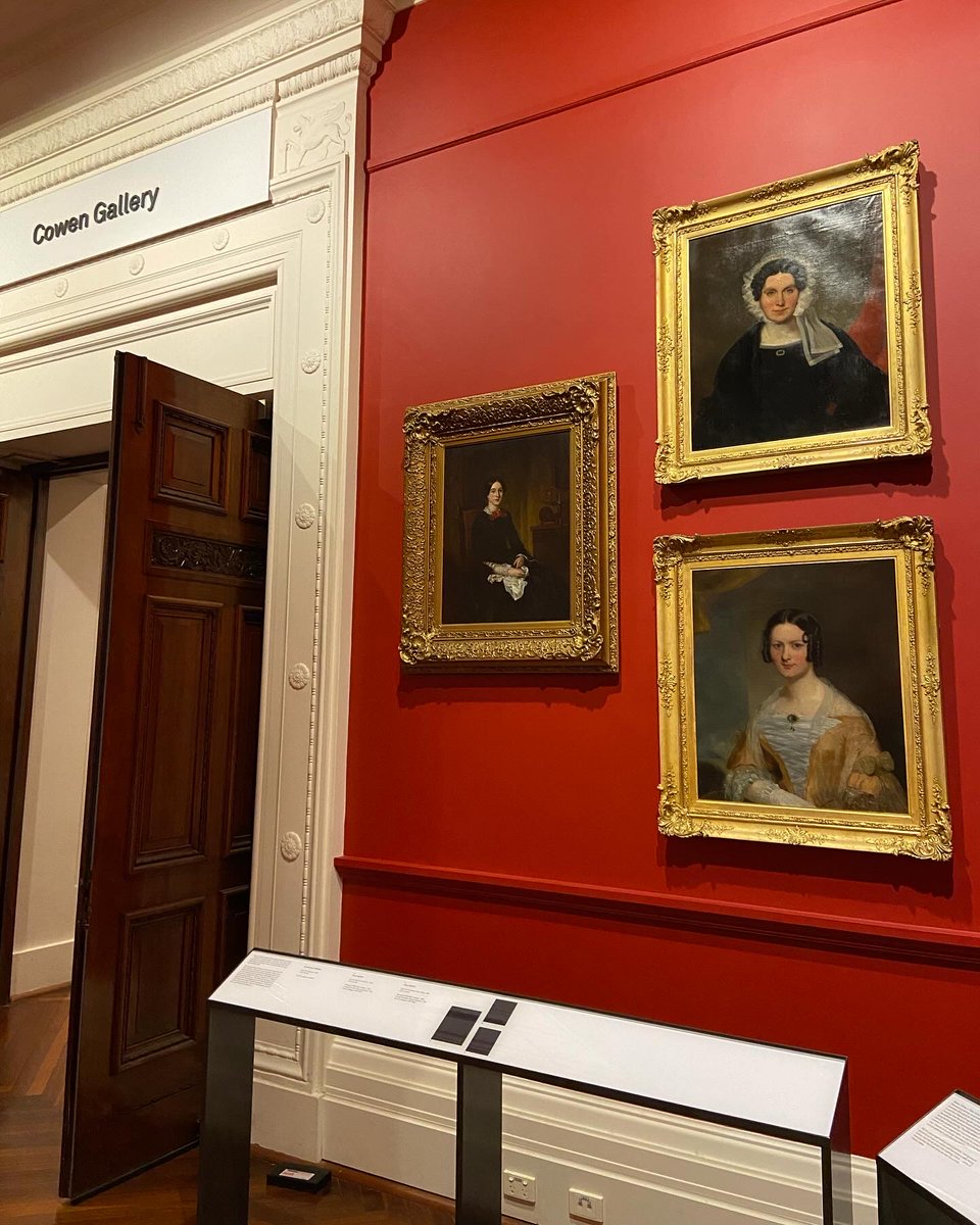 🔥 Burning red! Have you visited the burning red display in @Library_Vic's North Rotunda? The works in this space include portraits of writers, activists & individuals who have contributed to Victoria’s cultural life. Visit 10am-6pm this Taylor Swift weekend. #SLVCollection