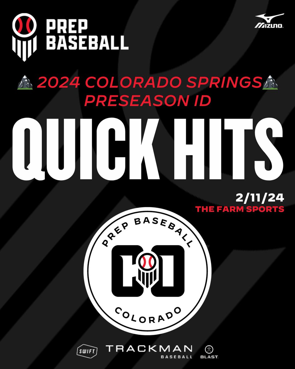 Prep Baseball Colorado (@prepbaseball_co) on Twitter photo ๐๏ธ๐ช๐๐๐๐๐๐
๐ ๐บ๐๐๐๐๐๐ ๐ท๐๐๐๐๐๐๐๐ ๐ฐ๐ซ: ๐ธ๐๐๐๐ ๐ฏ๐๐๐๐๏ธ
Take a look at the write-ups on some of the standout prospects who increased their stock during Sunday's Colorado Springs Preseason ID!
โ๏ธ: loom.ly/2ZVXnPo | #ColoradoBaseball ๐๏ธ๐ช๐๐๐๐๐๐
๐ ๐บ๐๐๐๐๐๐ ๐ท๐๐๐๐๐๐๐๐ ๐ฐ๐ซ: ๐ธ๐๐๐๐ ๐ฏ๐๐๐๐๏ธ
Take a look at the write-ups on some of the standout prospects who increased their stock during Sunday's Colorado Springs Preseason ID!
โ๏ธ: loom.ly/2ZVXnPo | #ColoradoBaseball