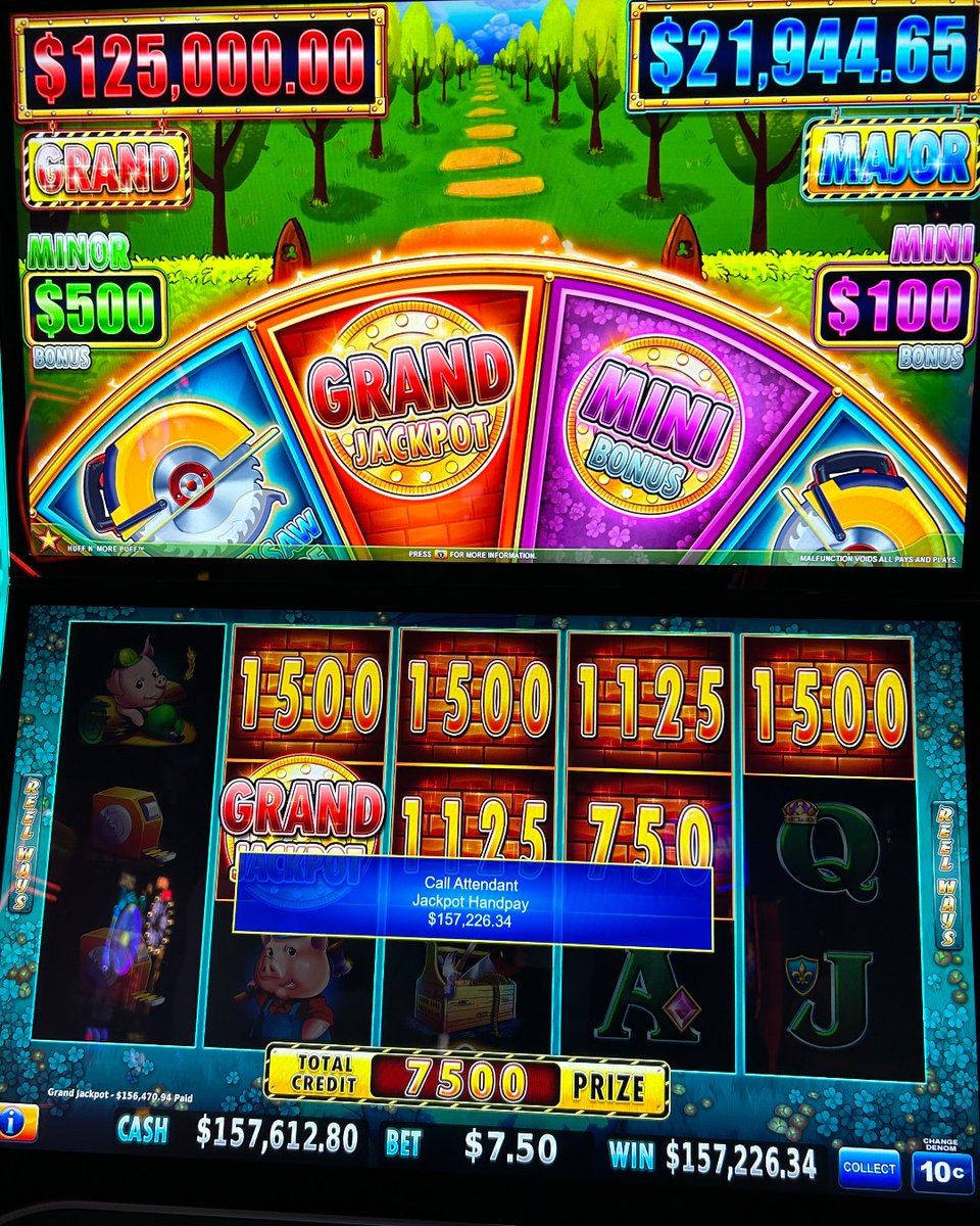 WinBigRivers's tweet photo. โญ BIG WIN โญ
$157,612.80 #JACKPOT ๐ฎ ๐ #HuffnMorePuff
Gambling problem? Call 1-800-Gambler https://t.co/iuQcOvh5Kk