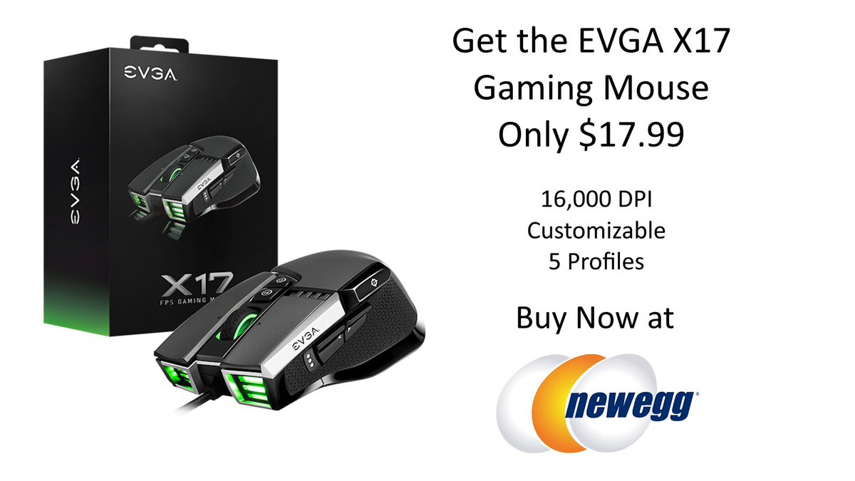 Get Huge Savings on the EVGA X17 Grey Gaming Mouse at Newegg. Only $17.99 for a limited time and while supplies last!