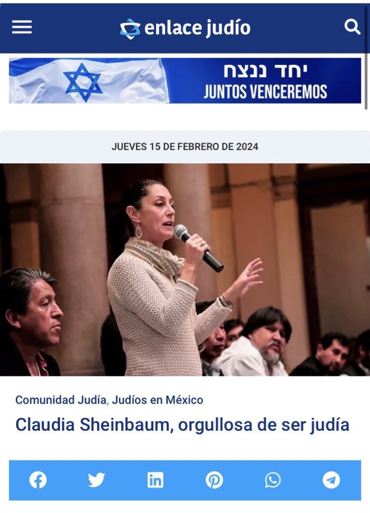 luis_gj's tweet photo. Cuando le conviene, es atea. 
Cuando le conviene, es judía. 
Cuando le conviene, es católica. 
Cuando le conviene, es hasta guadalupana. 

Claudia Sheinbaum es una estafadora. 
Claudia Sheinbaum es una mentirosa. 
Claudia Sheinbaum es una hipócrita. https://t.co/YXM4xlCy3c