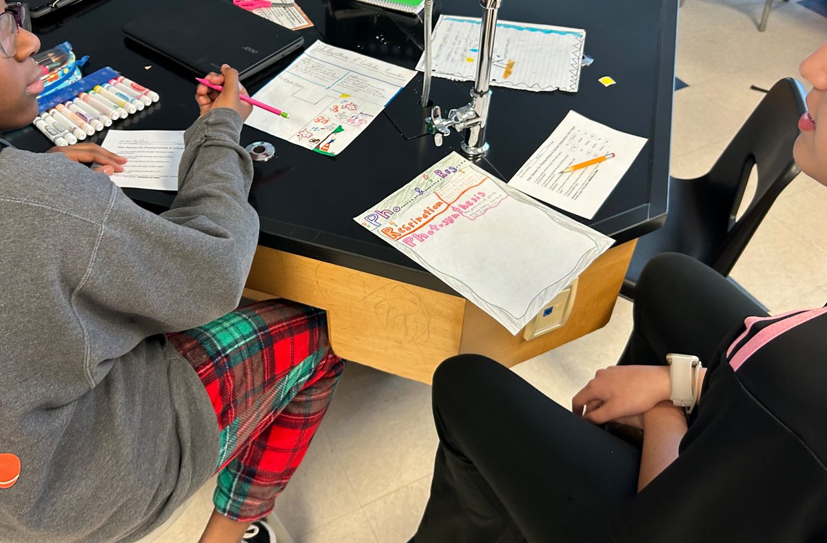 The power of peer feedback!! 🎉 I love hearing students use their academic vocab as they collaborate, and explain concepts to each other. After, students were able to add to their One Pagers based on the specific feedback provided. Team work makes the dream work!