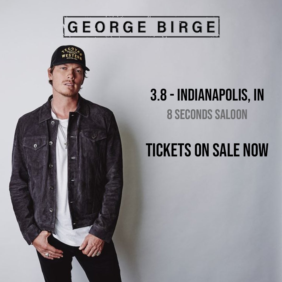 GeorgeBirge's tweet photo. Indianapolis, We’re bringing some 🔥 to @8secondssaloon on March 8th. Tickets available now at https://t.co/U0s2V1XnkF https://t.co/4VRTwucDQs