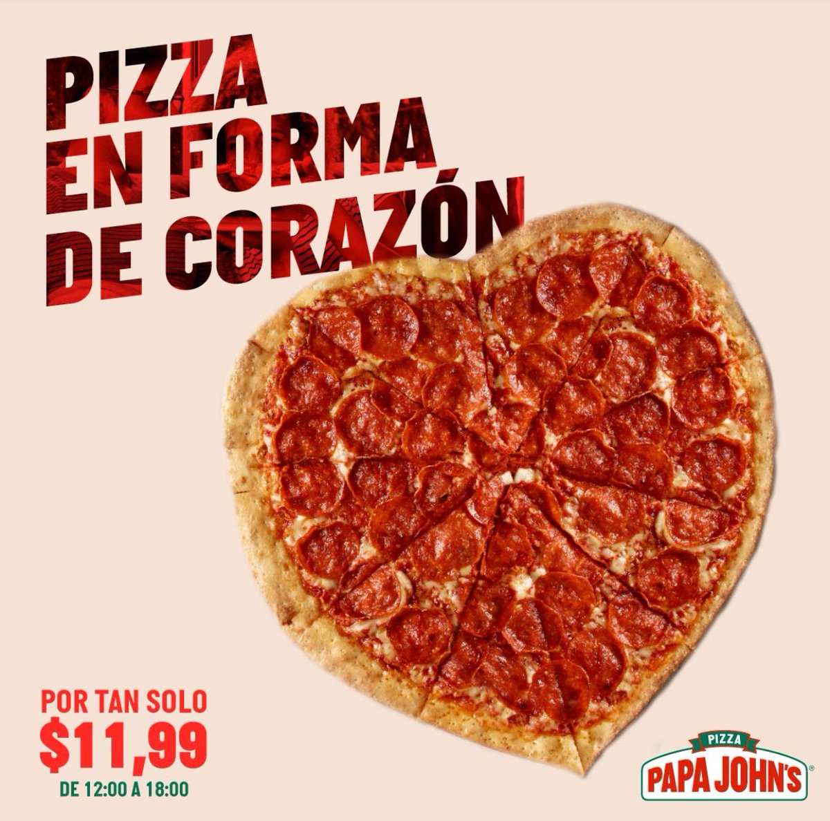 ontaneda_ferri's tweet photo. @PaolaMKT Esta creativa promoción de Papa John's se enfoca en el sentido de vista para el consumidor, la forma de la masa en corazón llama mucho la atención debido a que solo la sacan una vez al año y a sus colores característicos de san Valentín.
#CConsumidorUSFQ  
@PaolaMKT https://t.co/5qwcqkvRJu