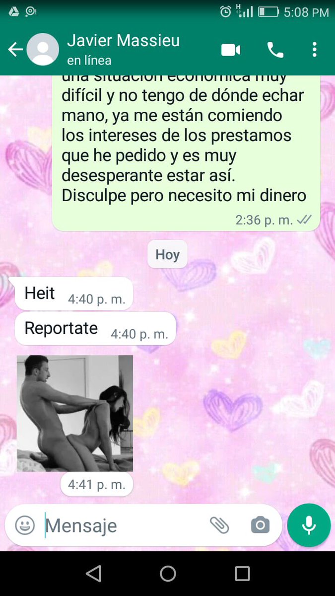 Rumplestiltskin (@cachi2308) on Twitter photo Buenas tardes! Les pido apoyo para que este tuit llegue a las autoridades.
El tipo que le responda a una maestra es Javier Massieu Mendoza.
<a href="/TereJimenezE/">Tere Jiménez</a> <a href="/ruizmassieu/">Claudia Ruiz Massieu</a> <a href="/MaruCampos_G/">Maru Campos</a> <a href="/RobertoMadrazo_/">Roberto Madrazo</a> <a href="/Rosario_Robles_/">Rosario Robles</a> <a href="/InstMujeres/">Instituto de las Mujeres</a>
Le está pidiendo su dinero, y vean la respuesta. Buenas tardes! Les pido apoyo para que este tuit llegue a las autoridades.
El tipo que le responda a una maestra es Javier Massieu Mendoza.
<a href="/TereJimenezE/">Tere Jiménez</a> <a href="/ruizmassieu/">Claudia Ruiz Massieu</a> <a href="/MaruCampos_G/">Maru Campos</a> <a href="/RobertoMadrazo_/">Roberto Madrazo</a> <a href="/Rosario_Robles_/">Rosario Robles</a> <a href="/InstMujeres/">Instituto de las Mujeres</a>
Le está pidiendo su dinero, y vean la respuesta.