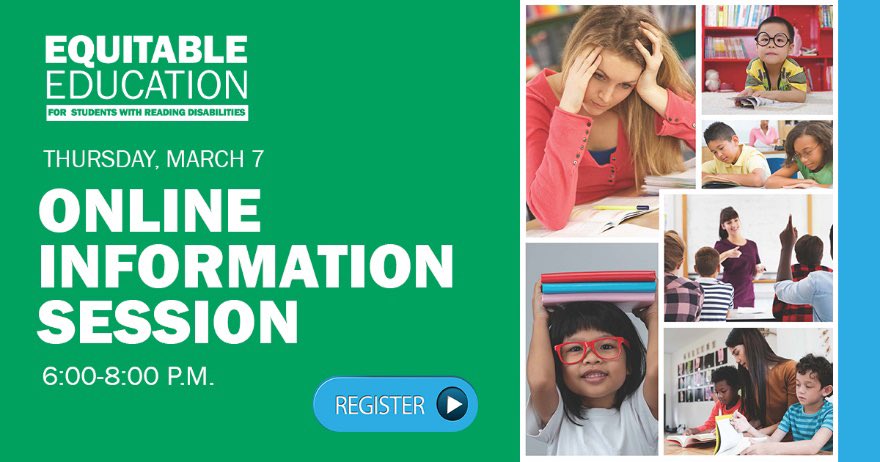The Sask Human Rights Commission is hosting an online public information session about its Equitable Education for Students with Reading Disabilities initiative on Thurs, March 7 at 6:00pm

To register, go to: skgov.webex.com/weblink/regist…