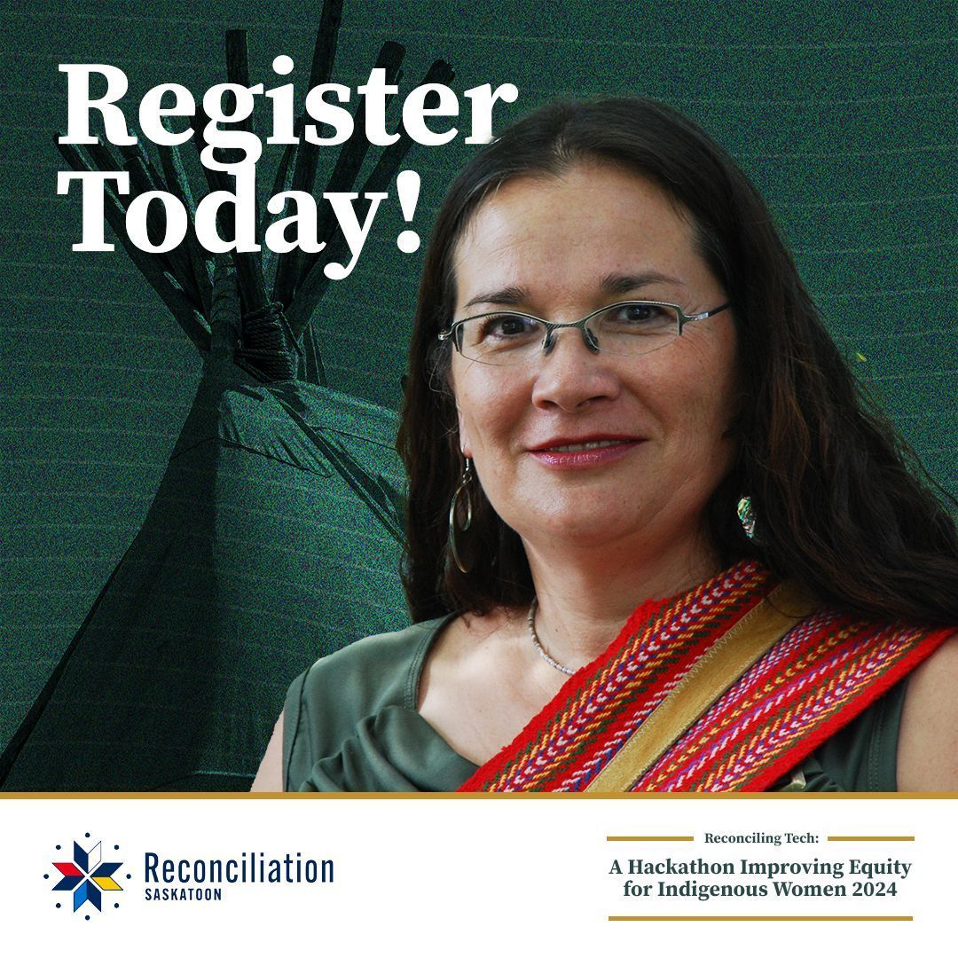 Moving forward Reconciliation in technology!
The Reconciling Tech Hackathon will be February 23 & 24, located at the Saskatchewan Indian Institute of Technologies in Saskatoon AND online. More information and sign up in the link: buff.ly/3U5CC6P