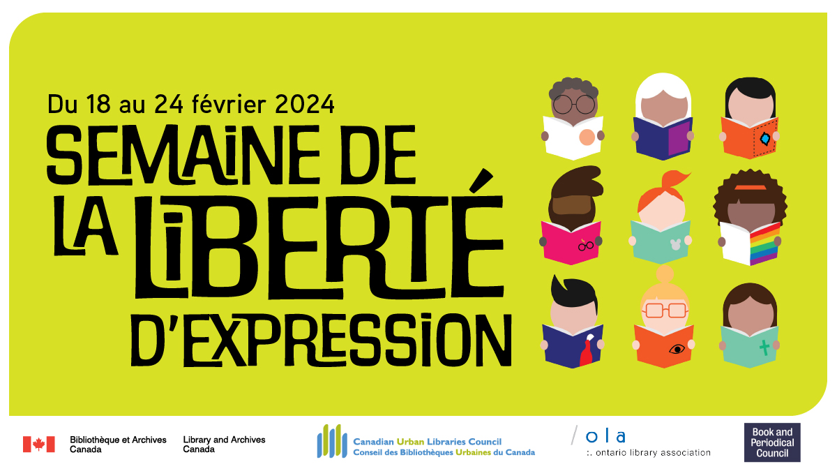 Vous souhaitez vous familiariser avec les questions relatives à la liberté intellectuelle pour la Semaine de la Liberté D'expression 2024 ? Consultez freedomtoread.ca/articles 🎉 Il y a des tonnes de ressources, d'histoires et plus encore sur ce sujet vital! 💻
#FTRWeek