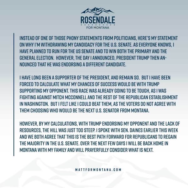 Matt Rosendale tweet media