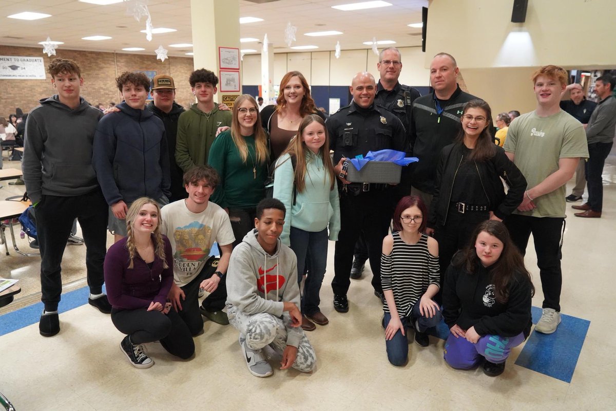 Today is School Resource Officer Appreciation Day! 

We would like to thank Officer McClanahan who serves at CMS, Officer Tucker who serves at Falling Branch Elementary (but was visiting CHS today), and Officer Abdelaziz who serves at Christiansburg High School.