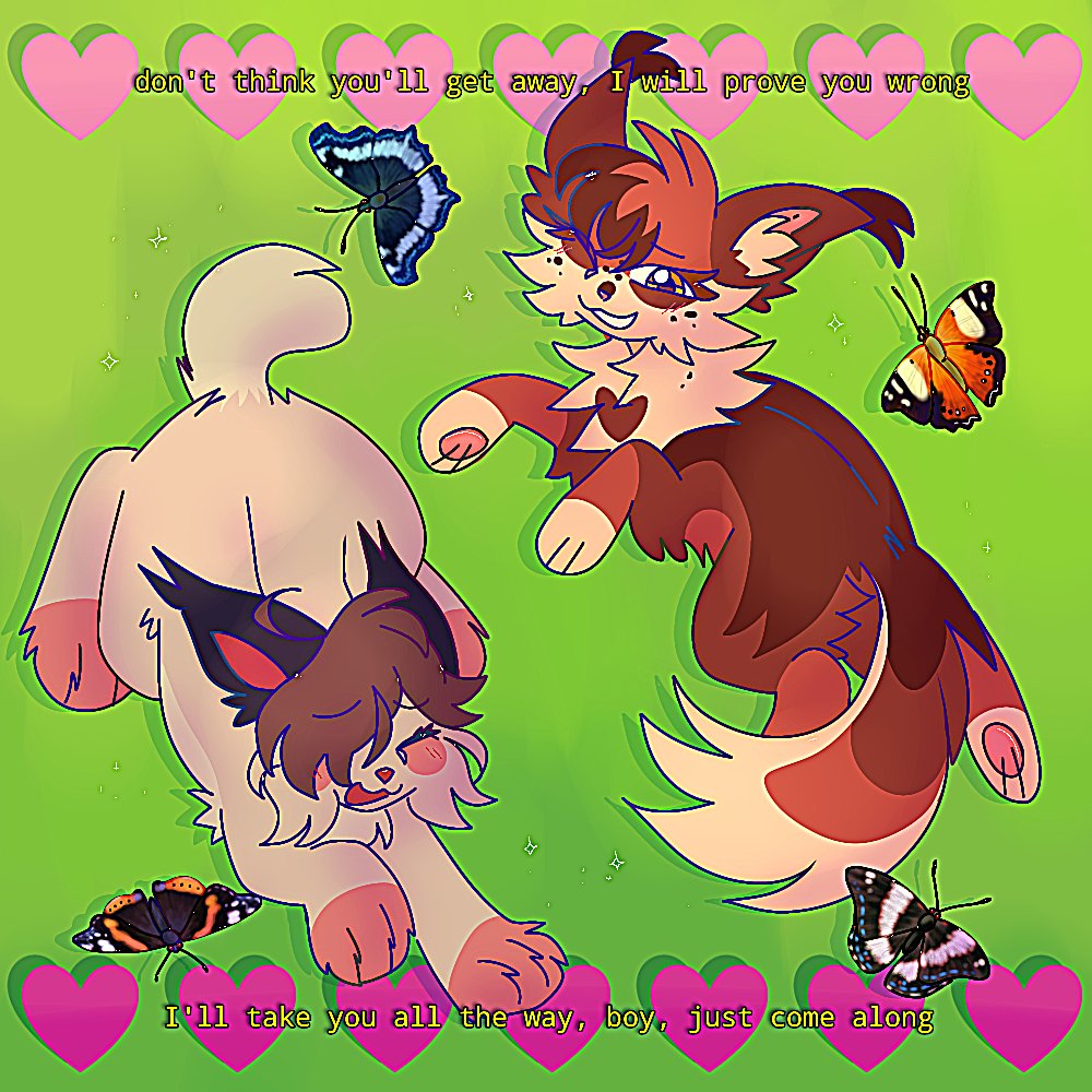 It's a murder on the dancefloor 💃✨️🌈🦋
Silly drawing for my valentine <a href="/Etudiant_Funky/">🍀 Imago (recovering from brain injury)</a> 💕 featuring the admirals hehe