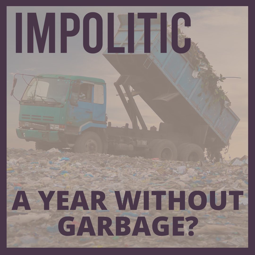 jeff_treistman's tweet photo. Our latest @ImpoliticCast episode is available now! Super fun and interesting conversation with Eve Schaub, author of Year of No Garbage. We chat about the ubiquity of #plastics and why it might be better to *not* #recycle. ♻️ #environment #pollution https://t.co/1E36FvXyO8