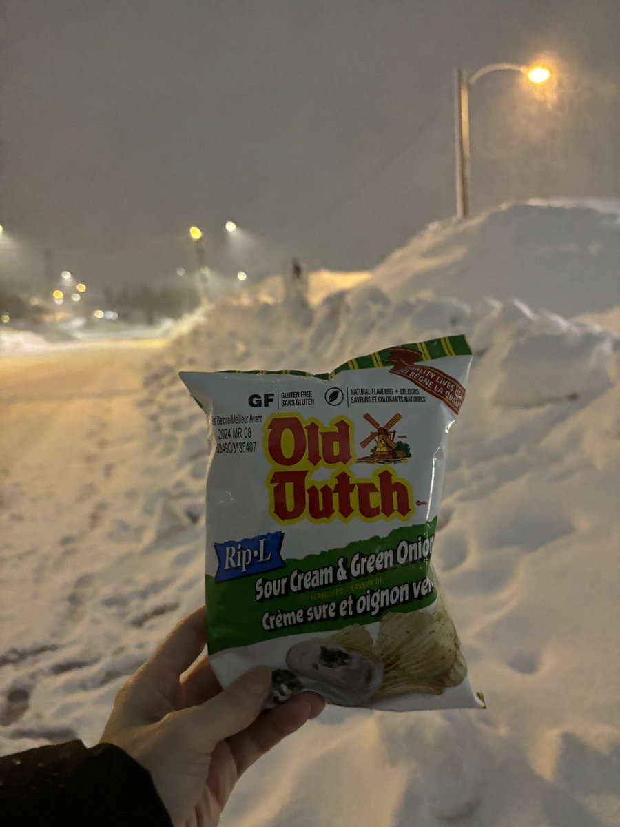 Would it even be an official walk in the storm if I didn’t buy storm chips!? ❄️☃️
#stormchips 💨💨