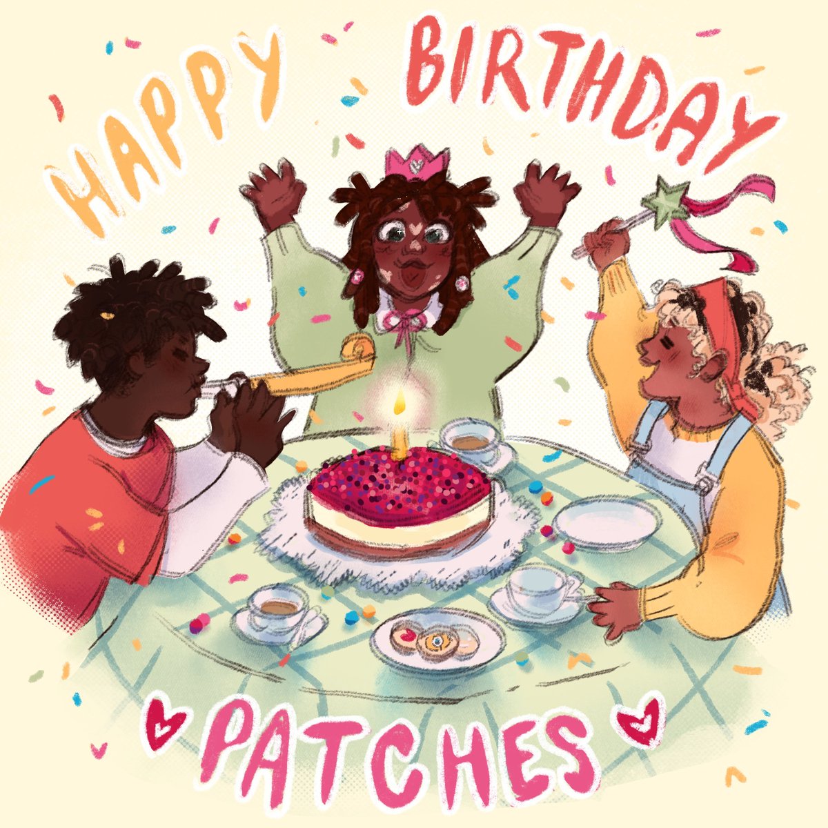 toasty_plum's tweet image. PATCHESSS DAYYY!!

#PatchesFanArt #PatchesCatBirthday #naomilofanart #dreamfanart