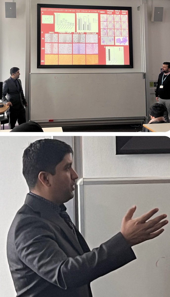 Dr Siddiqui's talk marked an inspiring start to the @ICT_Bradford Spring Seminar Series 🌟 Learning about the potential of Siglecs to enhance immune response in cancer was truly fascinating...🔎 Stay tuned for more enlightening sessions!🧬🧪 #ICTSeminarSeries #immunotherapy