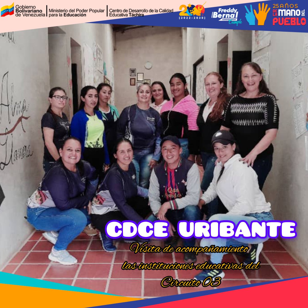#15deFebrero 🇻🇪 El equipo del CDCE URIBANTE realizó visita de acompañamiento a las instituciones educativas del Circuito 03 (Eje El Chácaro) para garantizar atención de calidad a nuestros estudiantes

#SomosPatriaJusta 

<a href="/NicolasMaduro/">Nicolás Maduro</a> 
<a href="/_LaAvanzadora/">Yelitze Santaella</a> 
<a href="/Berzabethg1/">Berzabethgandicaoficial</a> 
<a href="/CDCETachira/">CDCE Táchira</a>
