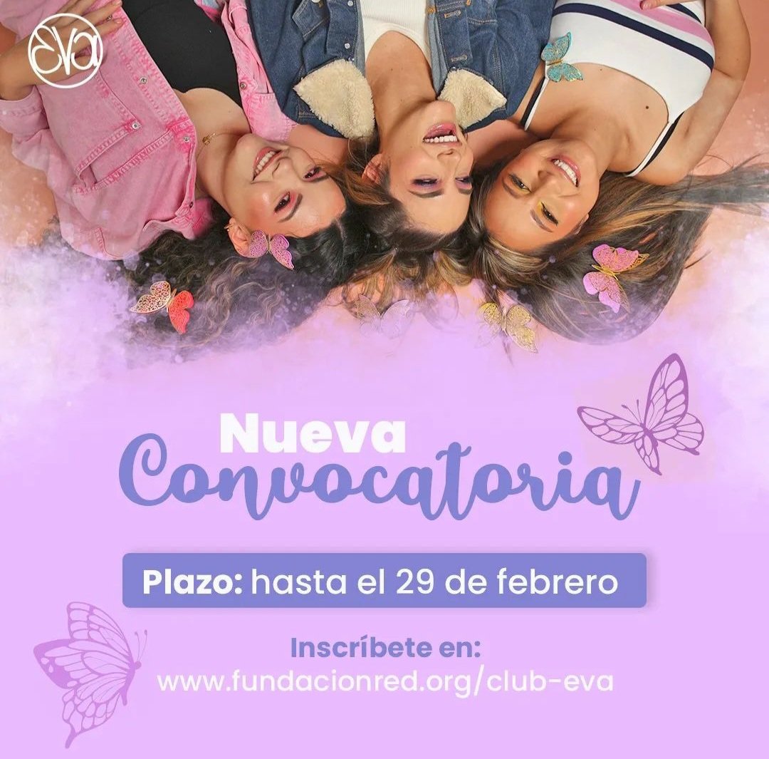 El Club E.V.A  Empoderadas Valientes y Autónomas te está esperando, recuerda que es para mujeres de 12 a 17 años donde podrán aprender a protegerse de la violencia sexual. 

¡Corre la voz! 
Instagram: @clubevafundacionred 
#Febrero2024