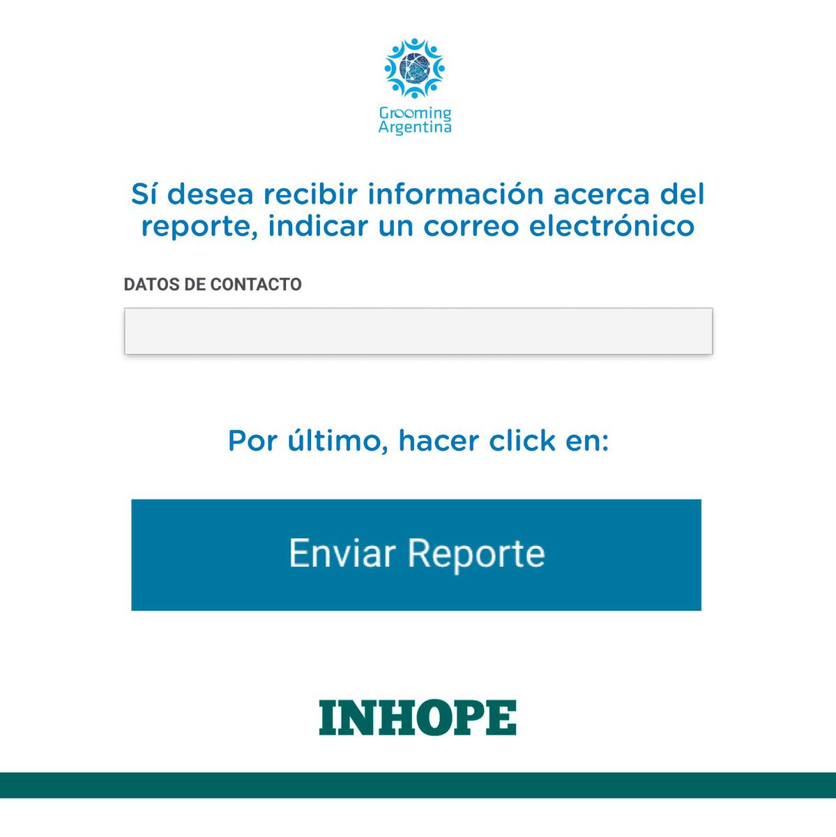 🔞🤳 ¿Sabías que en Argentina administramos la línea de reporte oficial de la red global <a href="/INHOPE_PR/">INHOPE</a>? 

Ante un caso de #CSAM (material de explotación sexual de niñas, niños y/o adolescentes), podés reportarlo a través del "report box" en nuestra página web.

#SiLoVesReporta