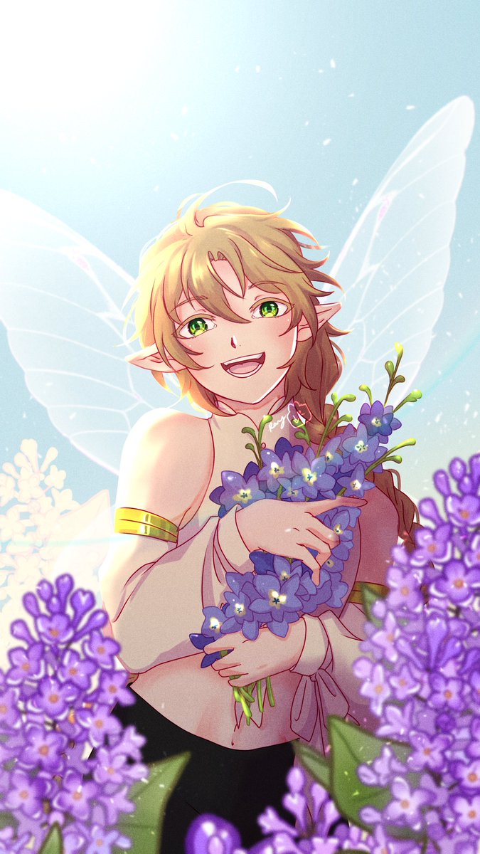 The flowers are in full bloom today and fae!Dream celebrates!

#dreamfanart