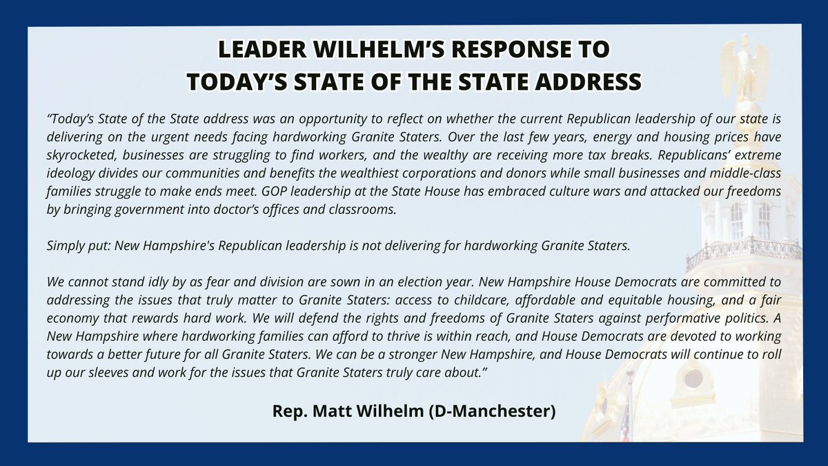 NH House Democrats tweet media
