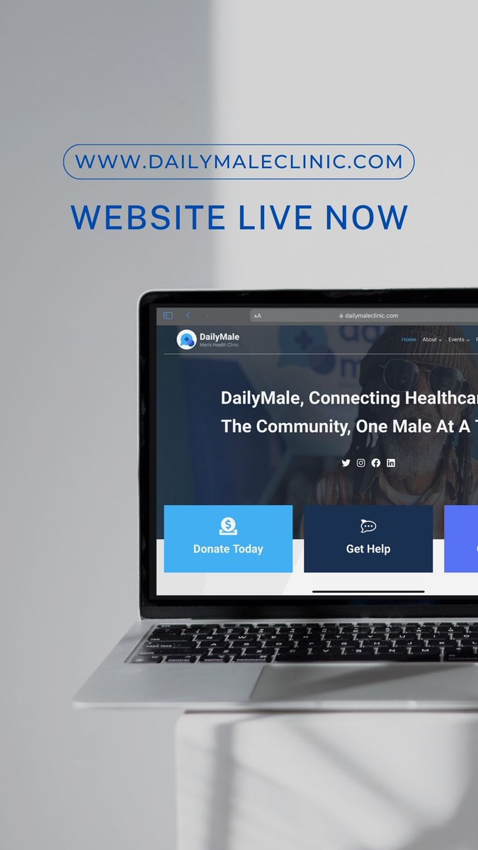 DailyMaleClinic's tweet photo. Our website is now live! 💠💙 Please check it out at https://t.co/mElsC9ScFZ 🩺 #DailyMale #Bermuda #Website #Charity https://t.co/3Vsv9xVk5Z