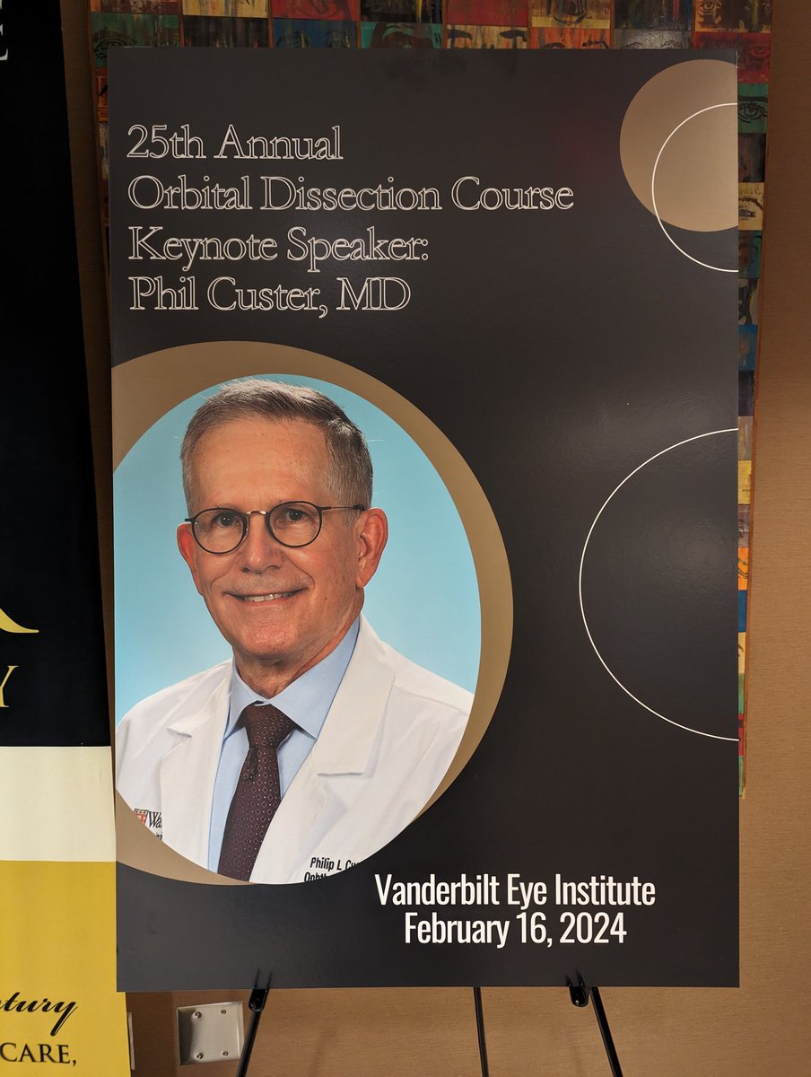 We are so excited to welcome Dr. Phil Custer, keynote speaker for our world-class Orbital Dissection Course! #oculoplastics #orbit #aesthetics