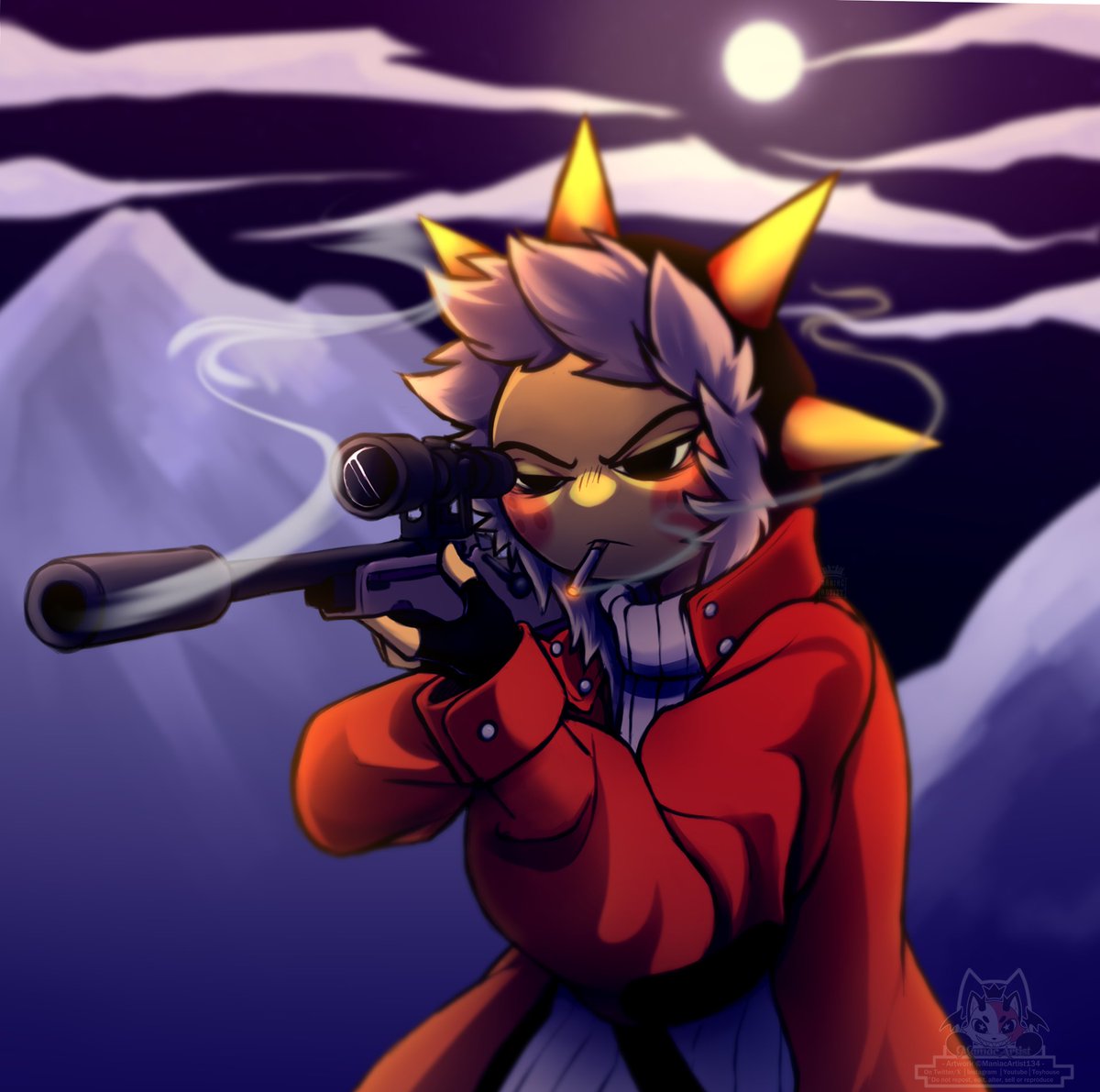 HEADSHOT!
---------------
I love the sniper very much and personally it is my favorite weapon in the entire game... so I drew a sunspot with the weapon I usually use!
----
#Sunspot #FortniteArt #FortniteFanArt #Fortnite #fanart