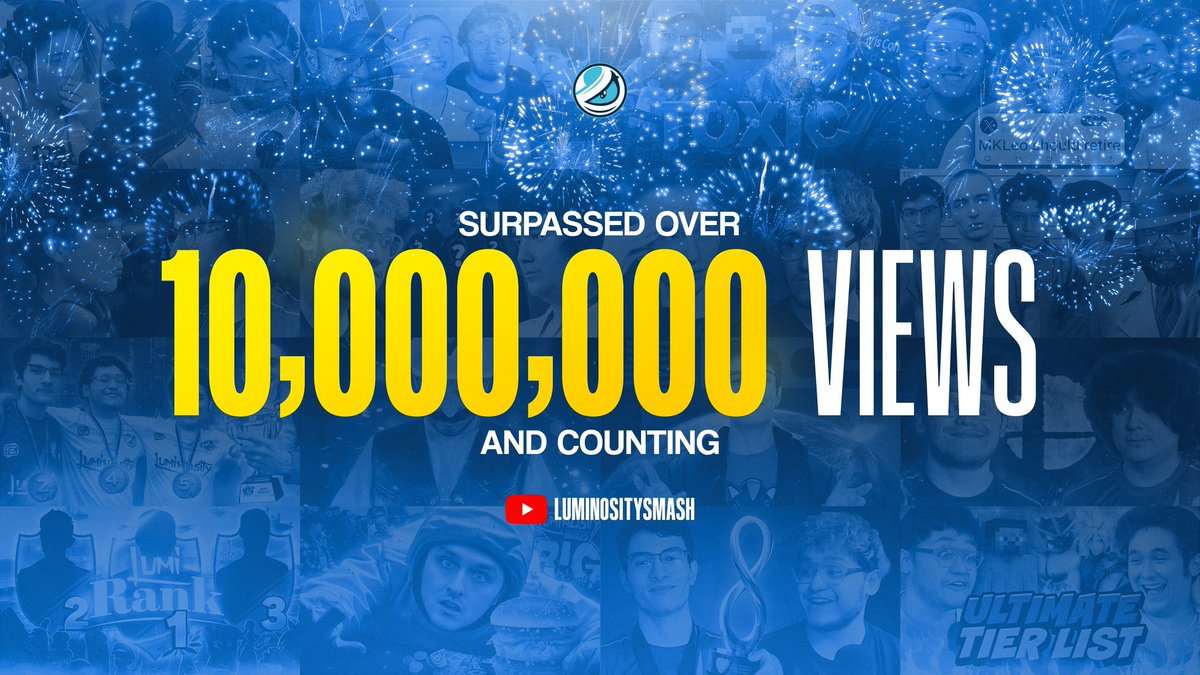 Ten MILLION views on our LG Smash YouTube channel 🤩 Thank you to the Smash community for helping us achieve this massive milestone. We can’t wait for you to see what we’re cooking next 🧑‍🍳