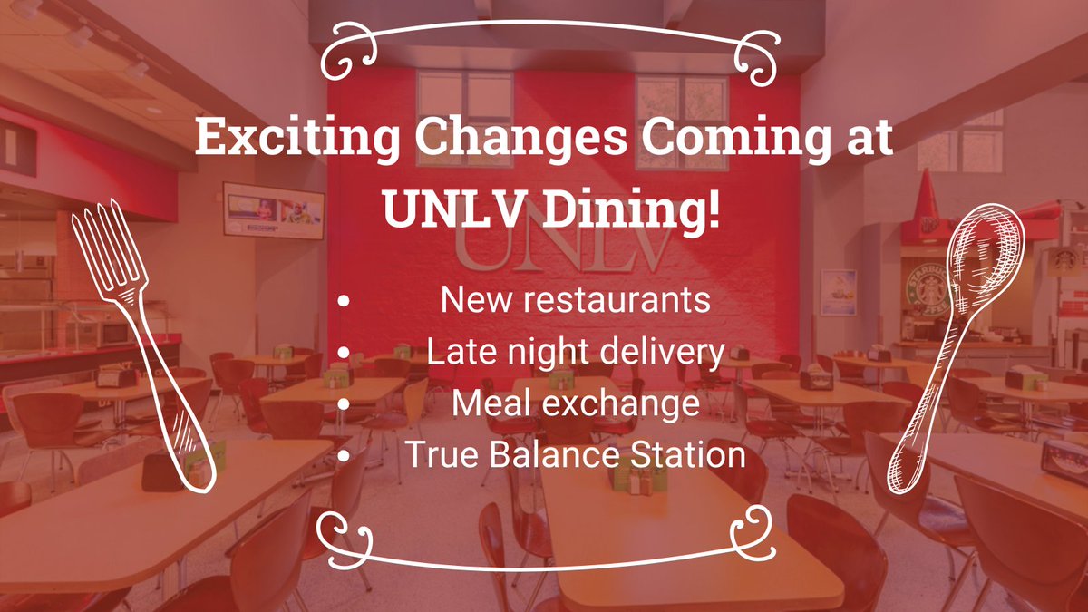 Watch for the exciting changes coming to UNLV Dining, including new restaurants like <a href="/PaneraBread/">Panera Bread</a> and <a href="/Qdoba/">QDOBA</a>! 👀 Wade Noon and Collis Everson of #UNLVDining gave us the scoop on all things <a href="/UNLV/">UNLV</a> food, including delivery robots and allergen-free options.🍴 letstalkunlv.transistor.fm/104