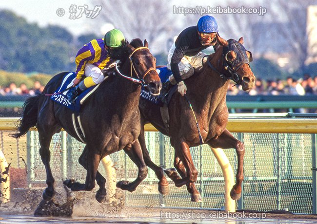 今から27年前のフェブラリーSはGⅠ昇格元年🏆 直線内へと進路を取った