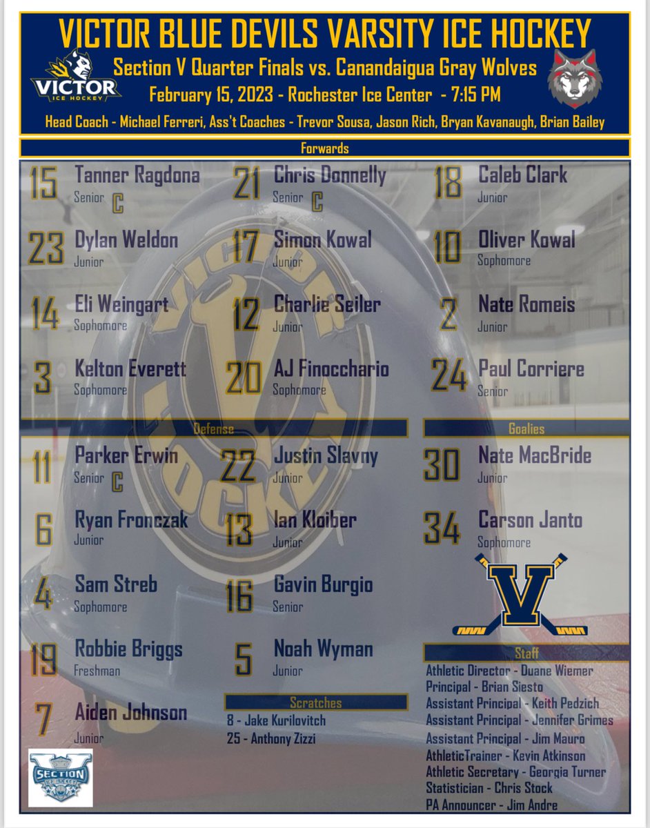5 mins to puck drop