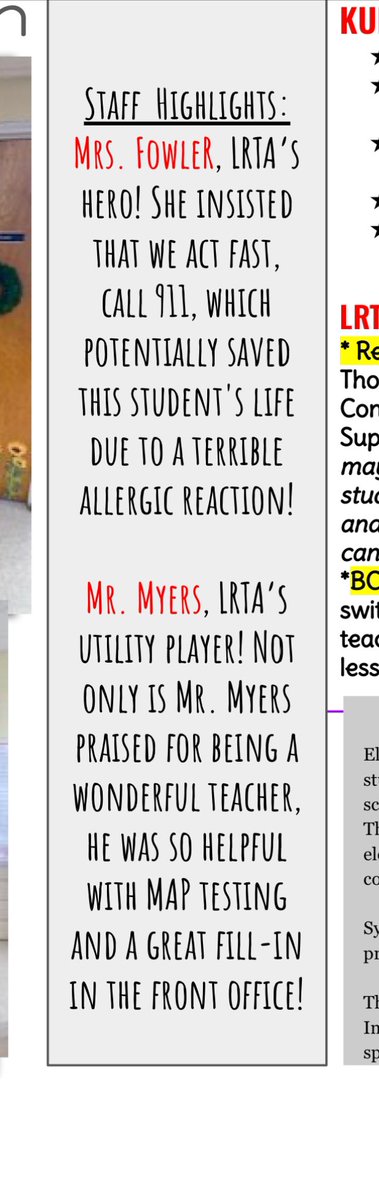 MrBrandonMMyers's tweet photo. You know itβs a great week when you and your students get recognized in this weekβs staff bulletin! ππΌπ€©#mystudentsrock #mathletes #matheducator #frontofficesecretary #jackofalltrades https://t.co/yFavOcGT1f