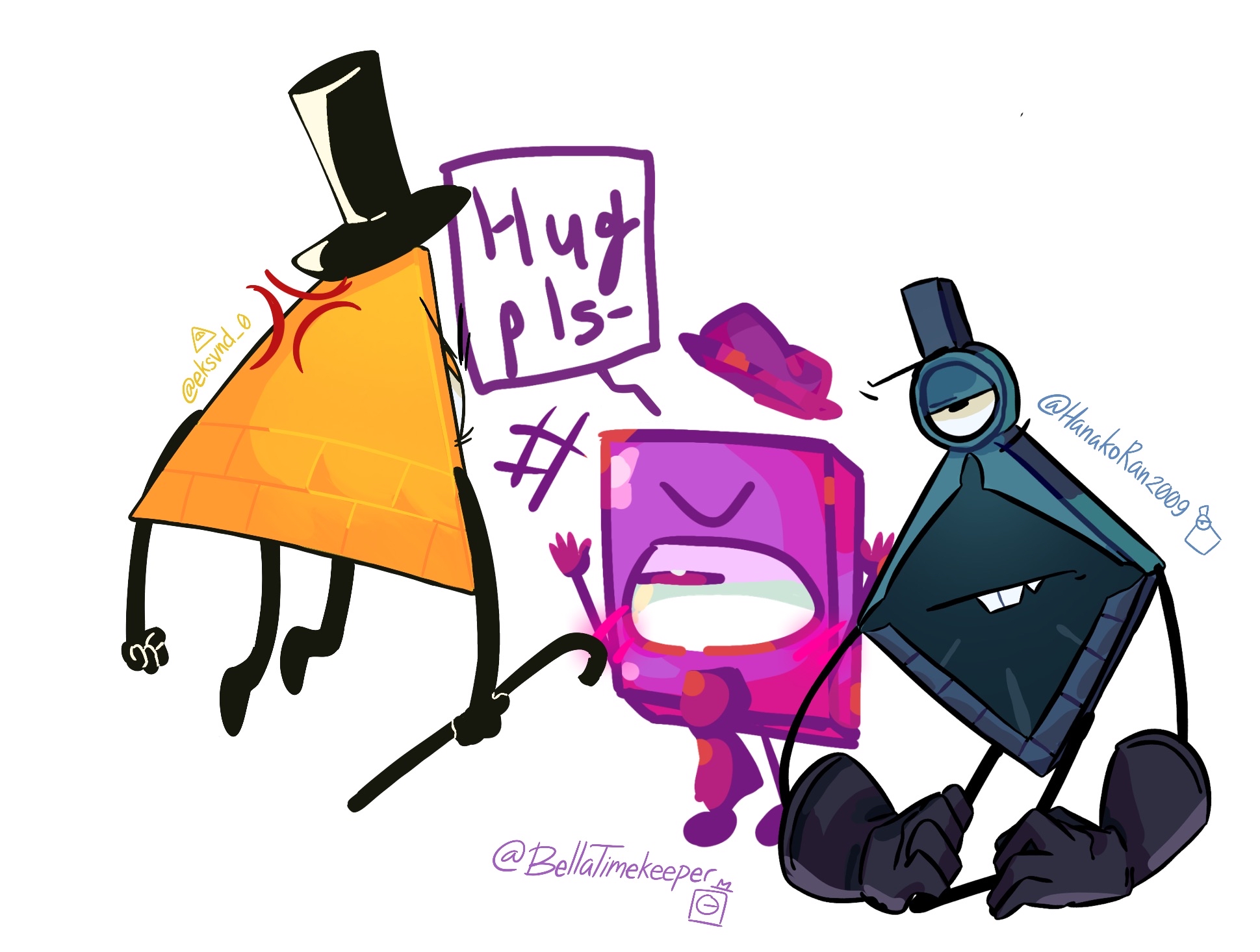 Nish-Ran🍉🇲🇾🇵🇸 on X: I did a Collab with my friends :)!  @BellaTimekeeper=Tad strange @eksvnd_0 = Bill cipher Kryptos mind:I wish  this purple mf wouldn't be so much of a favorite just Becuase