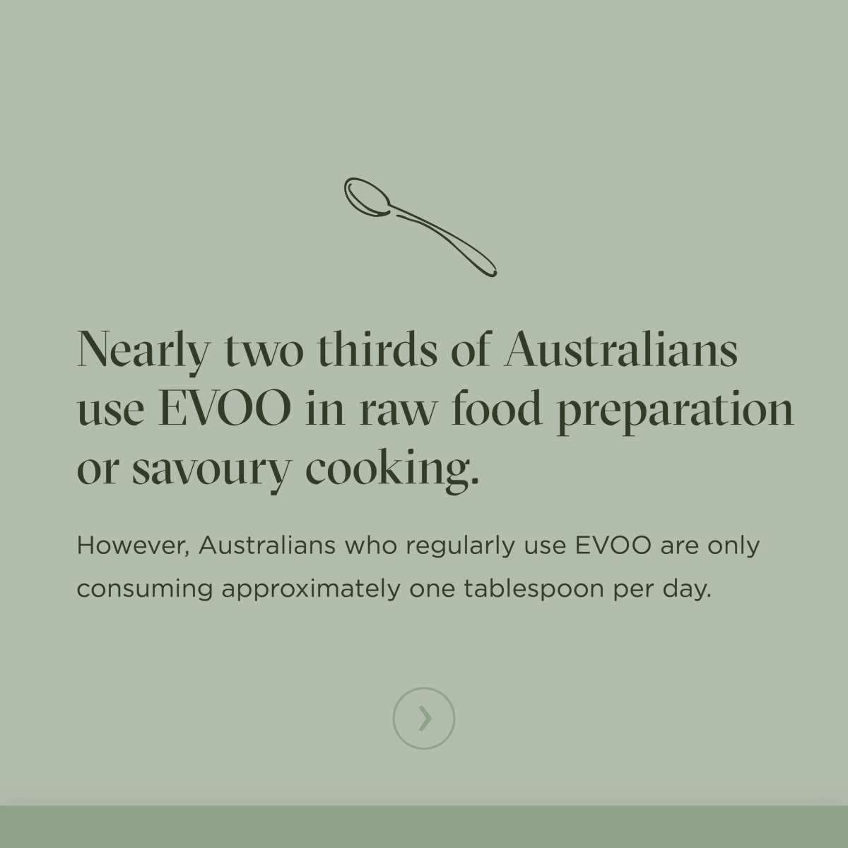 Olive_Wellness's tweet photo. Extra virgin olive oil has many health benefits, however, most Australian EVOO users are only getting one tbsp a day, when the recommendation is 2 to 3 tbsp. One way to incorporate more EVOO into our diet is by using it to cook meals. 

Learn more: https://t.co/DB6gwr00Xi https://t.co/qovK11ApEm