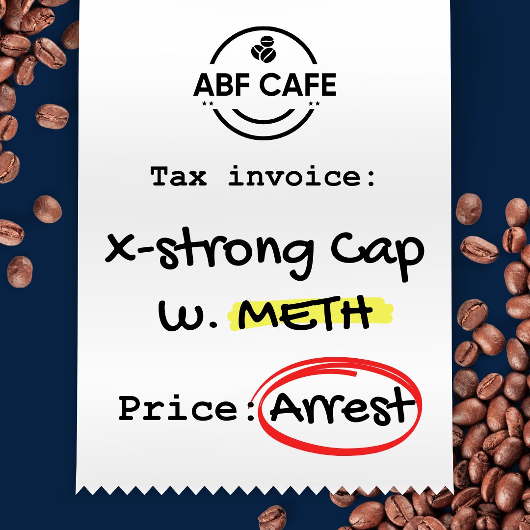 Who ordered an almond milk double decaf latte with…….. meth? ☕️😱 Two Sydney men were charged last week with allegedly importing more than 90kg of methamphetamine hidden in an industrial coffee grinder. ABF officers discovered the meth after the coffee grinder arrived on a