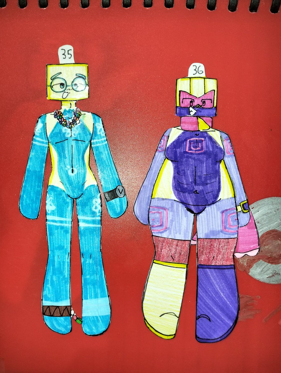 Starzy_Stella15's tweet photo. 35 and 36 anthro paper doll
I made them before I slept at almost 2 am
I used white acrylic paint, a toothpick, and a brush to add details to his body
#learningblocks #numberblocks #numberblocksanthro #anthro #thirtyfive #thirtysix #flower #stepsquad #square #superrectangle https://t.co/GvWA7APj53