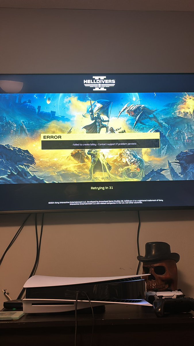 lilcfrom420's tweet photo. Anyone else can’t get in? Or just me 
#helldivers2 #helldivers2support https://t.co/b1nr0itchD
