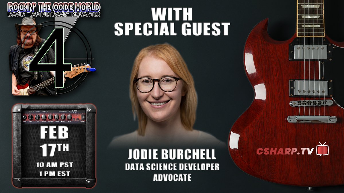 CSharpDotTV's tweet photo. Join @realDotNetDave with @t_redactyl, tomorrow at 10:00 AM (PST) for the next episode of Rockin' The Code World - a weekly live show focused on .NET technology.

Live streaming at https://t.co/NX65QdfLOL

#CSharpTV #LiveShow #RockinCodeWorld #dotnetforall #DOTNET https://t.co/ykZRN9s6HG