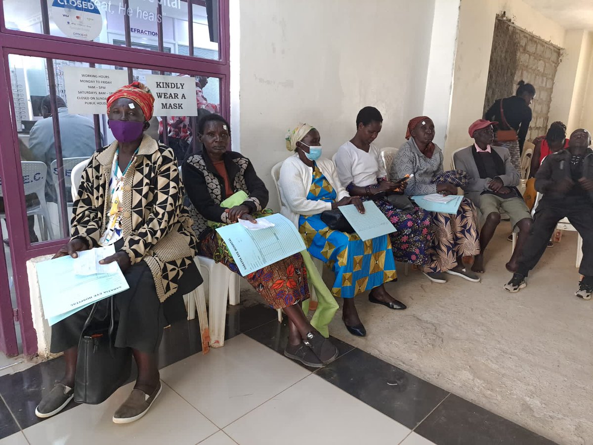 GladysShollei's tweet photo. The  Free Medical Camp at Ziwa Sub-county Hospital in Soy Constituency commenced Yesterday, 876 individuals received screenings, 413 and were diagnosed with cataracts 36 successful eye surgeries were done.Thanks to the Passion for Giving Foundation and Sabatia Eye Hospital. https://t.co/vnCUW6XAqM