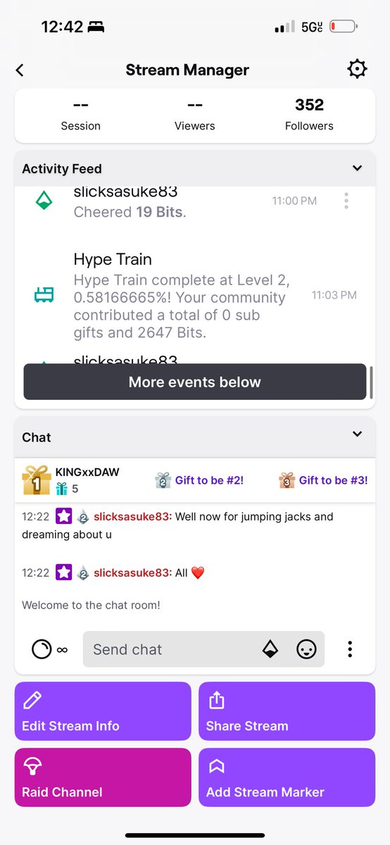KayBabyGaming's tweet photo. So many accomplishments tonight!! Finally hit 350 followers!!! Finally got 10 subscribers!!! &amp; my first 500 &amp; 1k bit donation which made the chat go crazy and get to level 2 on a hype train!!! 😱👌🏼🔥👏🏼👏🏼👏🏼

Thank you so much!!! https://t.co/wSuKzlSriT