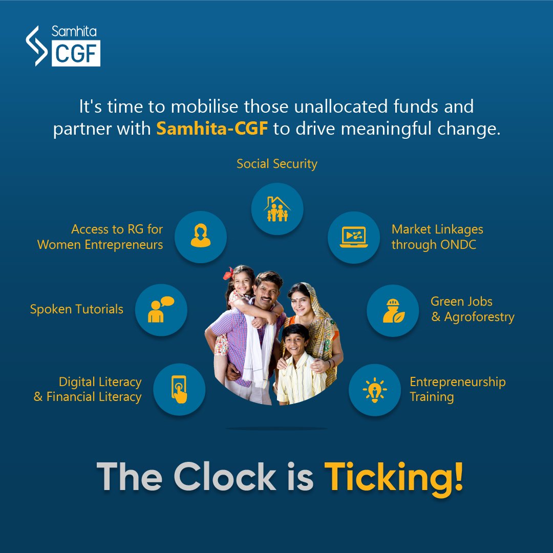 Samhitadotorg's tweet image. As the fiscal clock ticks down, a golden opportunity awaits at your doorstep. 

This March, embrace the chance to amplify your company&apos;s impact with Samhita-CGF. 

#ClockInForChange #ActForImpact #CSRUnlocked #SustainableChange #CSR #CSRFunds #Partnership #SamhitaCGF