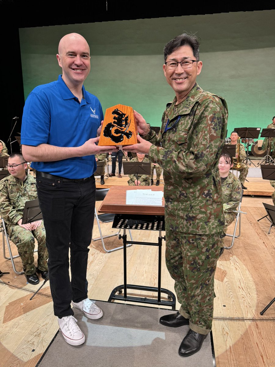 USAFBandPacific's tweet photo. We had a great first day in Yamagata with @Jgsdf_nea_6dpr ! Thank you for your hospitality! Looking forward to making great music together! #partnershipsthroughmusic #yamagata #militarymusicians https://t.co/uJoIS6SKWK