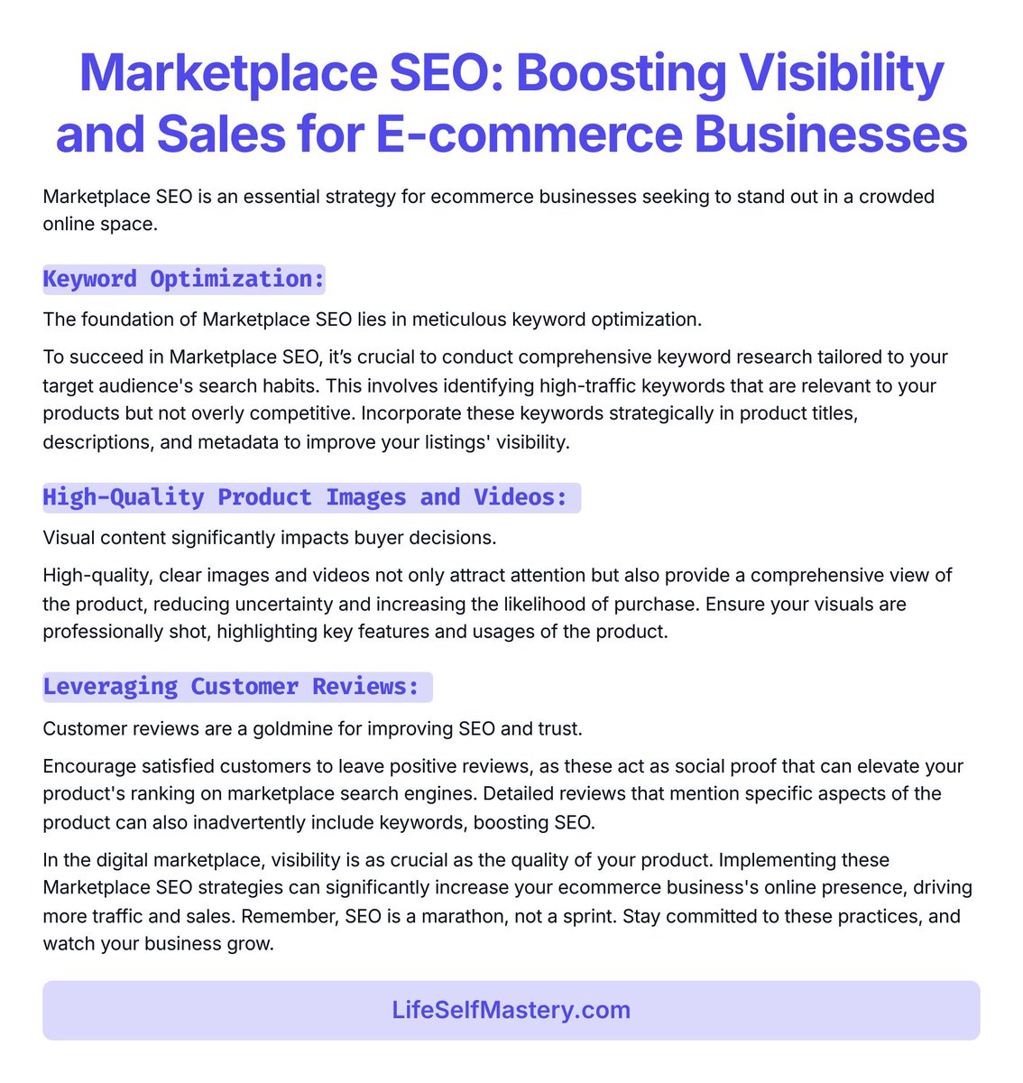 Seo for E-Commerce: Boosting Product Visibility  