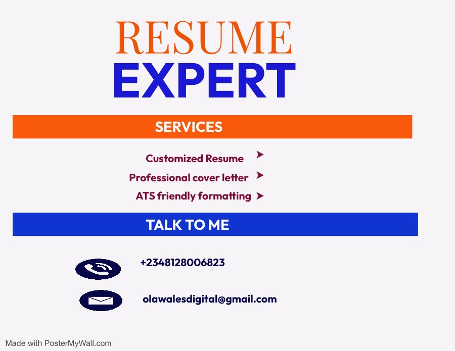 Joseph525's tweet photo. ๐ Graduation is just the beginning!
With our personalized CV/resume writing services, recent grads can confidently step into the job market.
Let's craft a standout resume that opens doors to exciting opportunities.
#CareerJourney #RecentGrads https://t.co/YQt9RpubHI