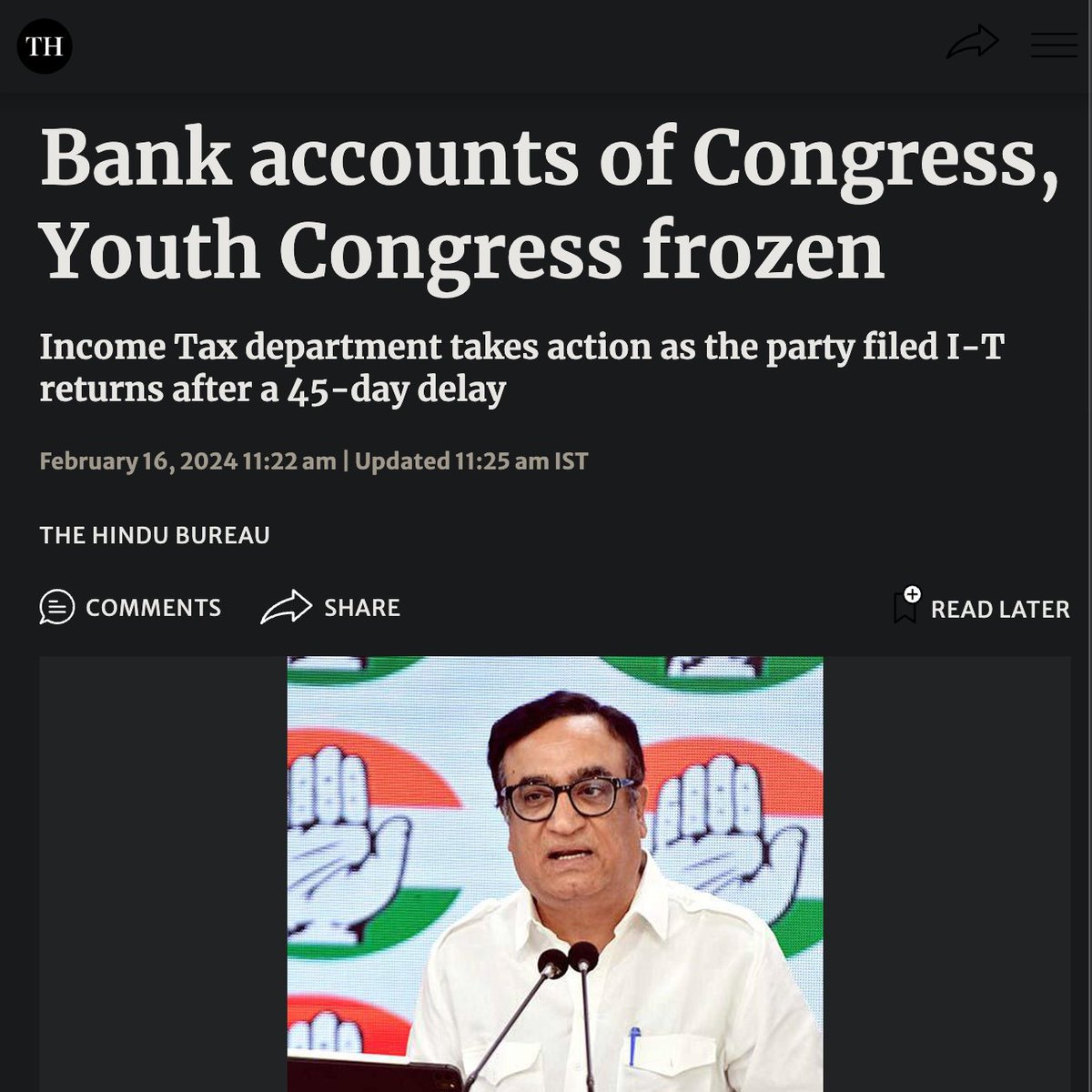 TheDeshBhakt's tweet image. Every time we sink on the #DemocracyIndex - Govt yelps in pain &amp;amp; screams that International community being being vindictive!
But then, on the eve of 2024 elections, accounts of the main opposition party are frozen. What next? Ban Opposition Parties like Pakistan &amp;amp; Bangladesh??